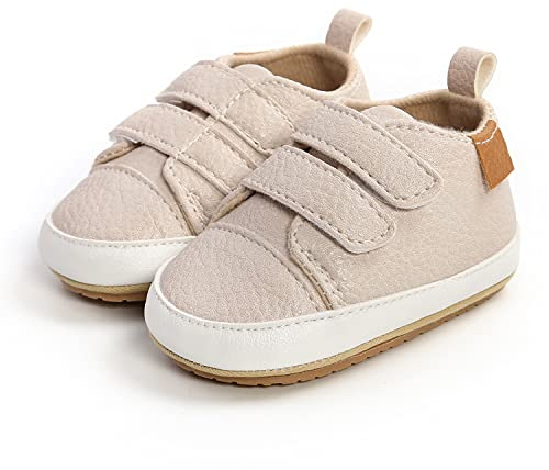 MK MATT KEELY Zapatos Bebé Niña Niños Primeros Pasos Zapatillas Antideslizantes de Cuero Suave de PU 12-18 Meses