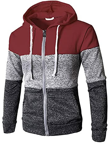 Briskorry Herren Strickjacke für Winter und Übergang, Männer Strick-Jacke mit Kapuze Slim Fit Moderner Freizeit Herren Hoodie-Sweatjacke-Winterjacke Langarm Grobstrick Oberteile Wintermantel