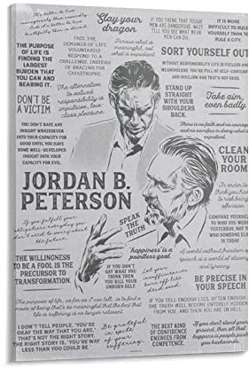Inspirierende Poster, Jordan Peterson, viele Zitate, Poster, Wandkunst, Gemälde, Leinwanddrucke, Dekoration, Poster, Kunstwerke, 60 x 90 cm