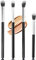 Peinceaux De Maquillage Yeux, Pinceau ombre à nez,Pinceau Estompeur Yeux, Fard à Paupières Outils de Maquillage, Eyeshadow Applicator, pour Débutant Commode, Femme Fille Maquillage, 4PC