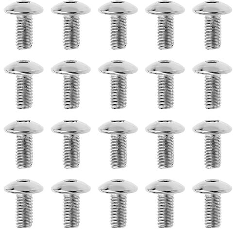 EMSea Lot de 20 vis de Fixation de carénage de Moto M6 x 12 mm compatibles avec Honda compatibles avec Les vis de Fixation de carénage de Moto Yamaha