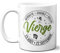 DECOHO - Mug signe astrologique Vierge - 33 cl, céramique - Imprimé en France - Blanc