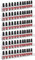 XAVSWRDE 6 Tiers Acrylic Nail Polish Organiser Shelf Clear Nail Polish Wall Rack Wall Mounted Nail Polish Display Stand Rack Holder for Nail Varnish Perfume Storage Holds Up to 90 Bottles,15 Inch