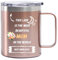 Coolparty Tazza da viaggio personalizzata da 350 ml, idea regalo per la festa della mamma, migliore mamma di sempre, regalo per la mamma, tazza da tè/caffè/acqua in acciaio inossidabile con manico