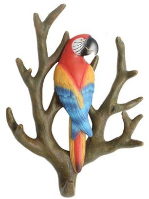 JITEM Vintage-Wandhaken mit Vogel auf AST, dekorativer Haken, Geldbörsen-Aufhänger, Schlüsselhalter, kreative Garderobe, Wandhalterung zum Aufhängen von Rucksack, Kleidung, Hüten