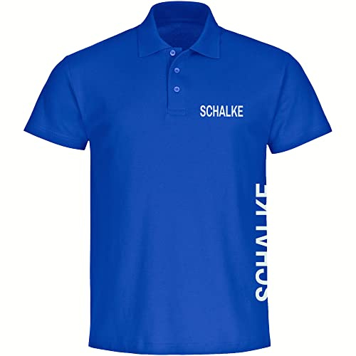 multifanshop Poloshirt - Schalke - Brust & Seite