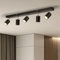 Gr4tec LED Deckenstrahler 5 Flammig, Strahler Deckenleuchte Schwarz Inkl. 5 x 6W GU10 550LM Warmweiß 2700K, Deckenstrahler Küche Schwenkbar, Deckenlampe Deckenspot GU10 für Wohnzimmer Küche Flur