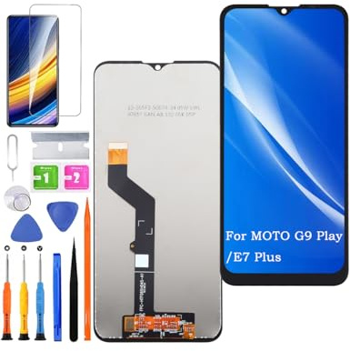 HLYGZX Pantalla para Motorola Moto G9 Play/E7 Plus XT2083 XT2083-1 | con Kit de reparación，IPS LCD，pantalla HD，pantalla de reemplazo,para el modelo：XT2081-1 XT2081-2