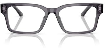 Emporio Armani Ea3245u Damen Brillenrahmen für verschreibungspflichtige Brillen, universelle Passform, Transparentes graues Demoglas, 54 mm