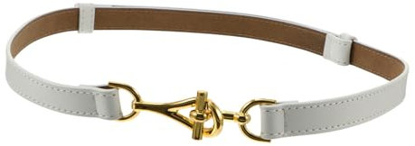 COLLBATH 1Stk Gürtel Bund verstellbarer Hüftgurt frauengeschenk women waist Kleidungszubehör belting frauenkleidung schärpen Frauen Taillenband Echtes Leder Weiß