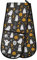 Double Oven Gloves Halloween Ghost Pumpkin Heat Resistant Pot Holder Oven Mitt Gloves for BBQ Cooking Baking Grilling Microwave