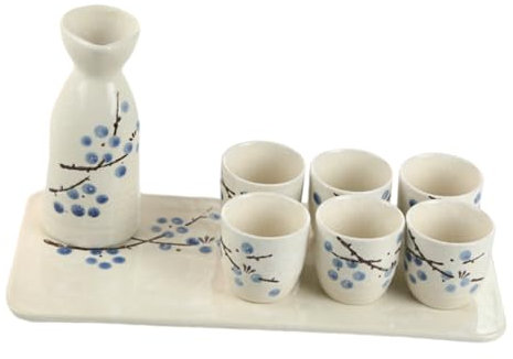 Ciieeo 1 Ensemble D'Accessoires pour Saké Tasses À Saké en Porcelaine Tasse À Thé Kungfu Tasses À Thé Coréennes Japonaises Tasse Et Bouteille De Saké Verres À Saké Tasses À Thé Nouveauté