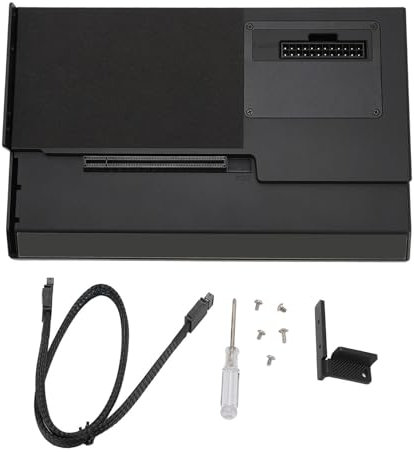 Externes GPU-Gehäuse, Oculink Laptop Aluminium PCIe X16 Grafikkarten-Dockstation mit PCIe 4.0 X4, ATX SFX für 10 64 Bit