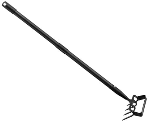 OSALADI Râteau à Main Inoxydable Outil De Jardinage Multifonction pour Désherbage Ameublissement Sol Et Plantation Parfait pour Pelouses