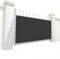 48in x 60in Gate Privace Screen with Durable Rustproof Grommets & Zipties for Garden Gate, Small Balcony, Pool Gate, Metal & Iron Gate (Black)