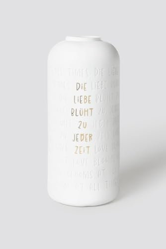 Vase Die Liebe blüht zu jeder Zeit