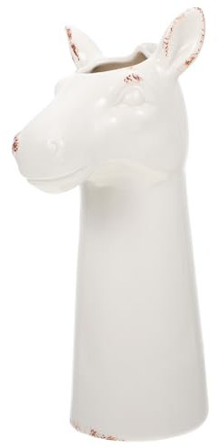 TOGEVAL Moderne Zebra-keramikvase Wasservase Schlichtes Design Für Blumenarrangements