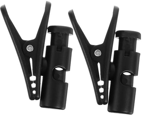 UTHCLO 2 Stück Kopfhörerkabelclip 360° Drehbar Kabelklemme Für Hemd Schwarz Praktisches Zubehör Für Headsets Langlebiges Kunststoffmaterial
