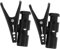 UTHCLO 2Stücke Drehbare Kopfhörerkabelklemme Verstellbarer Kabel Clip für Kleidung zur Organisation von Headset Ohrhörerkabeln Schwarz