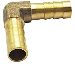 Adaptateur de tuyau d'arrosage, 1 pièce, raccord cannelé en laiton, type L, connecteur à 2 voies pour tuyau de 4 mm, 5 mm, 6 mm, 8 mm, 10 mm, 12 mm, 14 mm, 16 mm, 19 mm, raccord de tube en cuivre (t