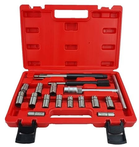 SelTech Escariador para Asientos de inyectores 17 Pcs, Marca