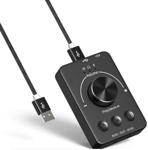 Asyduey Sound Controller USB Computer Volume Control Knob Bluetooth-Compatible - External Volume Control Adjust Knob