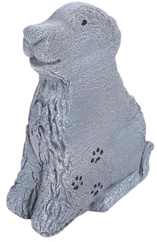Haofy Haustier-Gedenkstein, Personalisierter Hunde-Gedenkstein für den Garten mit Eingraviertem Namen und Daten Zur Erinnerung an den Verlust eines Haustiers, 9,1 X 7,1 Zoll, Langlebiges Harzdekor