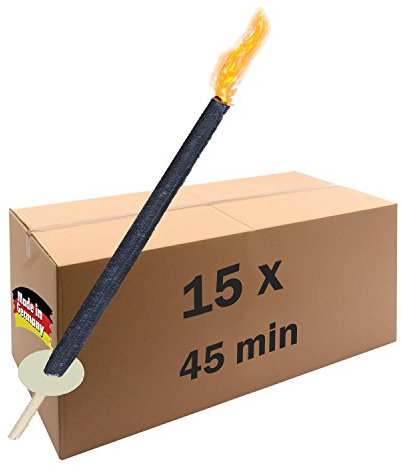 15x torche de la qualité de l'Allemagne, à 45 minutes du temps brûlant la flamme de la flamme Enfants