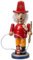 OBC Räuchermännchen Feuerwehrmann rot, 21 cm, Dekofigur handbemalt im Kunsthandwerks-Stil/Räuchermann/Räucherfigur aus Holz