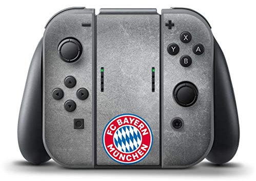 DeinDesign Skin kompatibel mit Nintendo Switch Controller Folie Sticker FC Bayern München FCB Offizielles Lizenzprodukt
