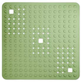 WohnDirect Duschmatte Grün/quadratisch: 60x60 cm - sehr rutschfest & sehr robust - Antirutschmatte für Dusche oder Badewanne - waschbar bei 60°C