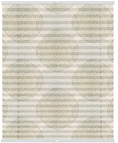 Lichtblick Plissee Klemmfix mit Motiv, ohne Bohren, Verspannt, Blickdicht, Lichtdruchlässig, Made in Germany, Julia Schumacher, Stripy Boho Drop India - Beige 90 x 130 cm (B x L)
