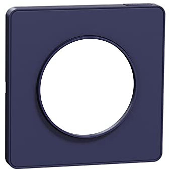 Schneider Electric - Odace Touch- plaque de finition 1 poste - Cobalt - S550802