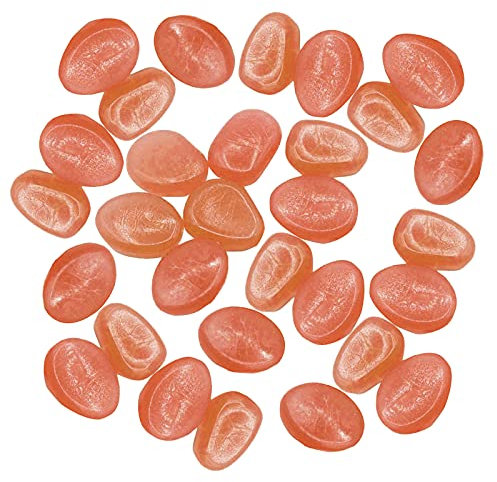 Kies im freien Dekor Glow Garden Stones 30P Home Dekor Luminous Stones Kies Rot (Orange, One Size)