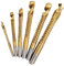 Bestgle Lot de 6 Forets Perforateur en Acier Rapide avec Revêtement en Titane 34566,58 mm