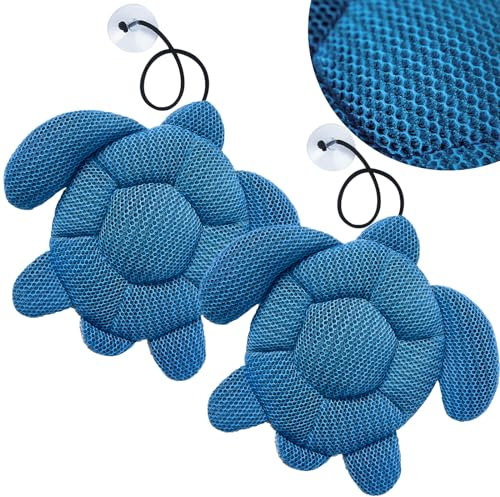 Quttisay Whirlpool-Schaum Absorber, Schaumschildkröte, Whirlpool-Zubehör, 2 Stück, Whirlpool-Schwamm für Abschaum, wiederverwendbarer Spa- und Poolreiniger, Whirlpool, ölabsorbierender Schaumabsorber