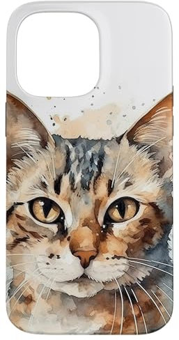 Cat Watercolor Graphic Case for iPhone 14 Pro Max