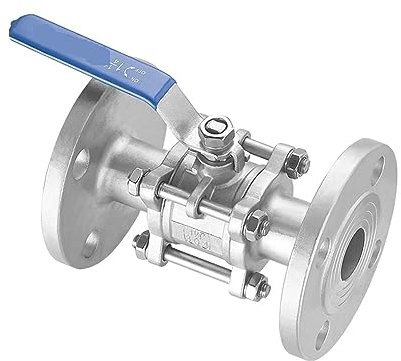 Kugelhähne Kugelventil 1/2 Zoll 3/4 Zoll 1 Zoll 1-1/4 Zoll 1-1/2 Zoll 2 Zoll Manueller Flansch-Kugelhahn aus Edelstahl 304, Flanschventil for die Raffinierung der Destillation mit genauer Positionieru