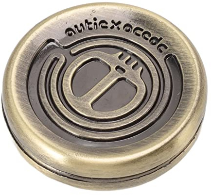 Ghzste Devil Magnetic Push Slider Stress Relief Metall Rotierende Push Coin Edelstahl Fingerspitzenspielzeug