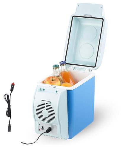 HAZARA Glacière Électrique 7.5L, Voiture 12V, Mini Frigo Pas Cher, Fonction Refroidissement Et Chauffage, Cadeaux Sympas pour Auto