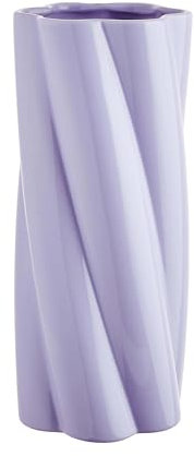 BUTLERS Deko-Vase aus Steinzeug 30cm -Twist- Moderne Dekoration für Wohnzimmer und Tischdeko | Blumenvase für Tulpen, Rosen, Pampasgras oder Trockenblumen