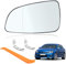Spiegelglas Ersatz für Opel Astra H 2004-2008 Außenspiegel Glas Fahrerseite Beheizbar Ersatzspiegelglas Außenspiegel Asphärisch Auto Spiegelglas Links Rückspiegelglas ABS-Seitenspiegelglas