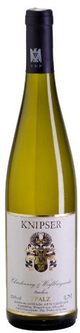 Chardonnay & Weissburgunder VDP.Gutswein tr. 2024 von Weingut Knipser (1x0,75l), trockener Weißwein aus der Pfalz