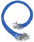 QUARKZMAN 20Pcs Cordón de Collar Encerado a Granel Azul 1.5mm Dia 18 Cuerda de Collar con Cierre de Cadena para Colgantes Pulseras Suministros para Hacer Joyas Accesorios