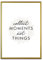 ARTFAVES® Poster - Collect moments not things | Wanddeko Wandbild Spruch Reisen Travel Persönlichkeitsentwicklung | mit Rahmen Alu Gold | 21 x 30 cm