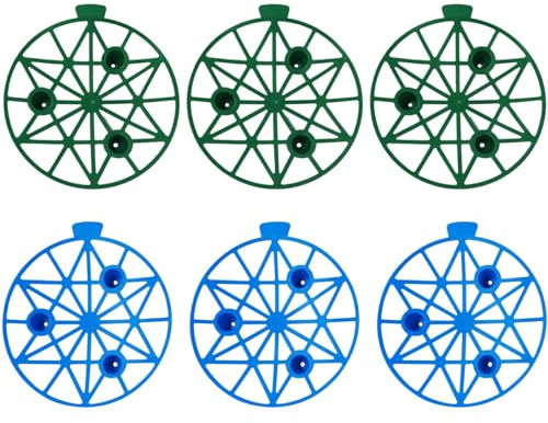 Lamppdcor Melon 6pcs Kunststoff Melon Hängematte Stallkürbisstrecke verhindert verrottende Gartenerntekorb für die Cantaloupe Melon Squash Wassermelonenstütze 7,7x1,4 Zoll