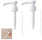 2 Pcs Syrup Pump,Coffee Syrup Pump,Premium Hazelnut Strawberry Sugar Free Caramel Vanilla Syrups Bottle Reusable Plastic Pump Dispenser for Compatible Monin 700ml Bottles Easy Use (1, B)