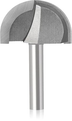 Temhyu 8 mm Schaft, CNC-Werkzeuge, Vollhartmetall-Rundfräser, runde Nase, Cove, Kernkasten, Fräser, Shaker-Fräser, Außendurchmesser 40 mm