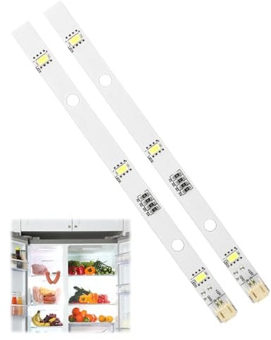 Tira de luces LED para frigorífico Rongsheng/Hisense E349766 MDDZ-162A 1629348 DC12V 2 W 2 unidades tiras de luz para iluminación de refrigerador Kenwood frigorífico KIFF7017 KIFF7020 KIFF5017