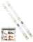 2Pcs LED Fridge Strip Light for RONGSHENG/HISENSE LED Fridge Light Bar 1629348 MDDZ-162A E349766 DC12V 2W Replacement Bulb for Kenwood KIFF7017 KIFF5017 KIFF7020 KIFF5020 [Energy Class A+++]